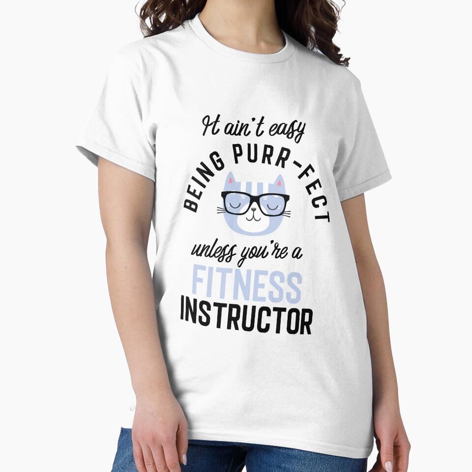Fitness Instructor Cat Gifts for Cat Lovers - It ain't easy being Purr Fect by betternotes
