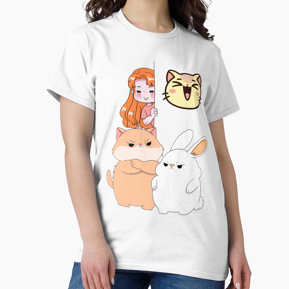 Angry Cats & Mysterious Smiling Girl by Yuki80