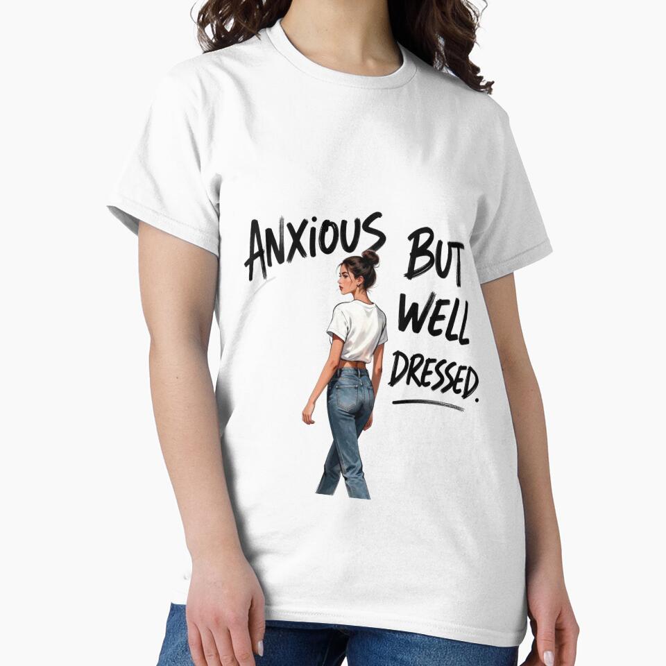 Anxious But Well Dressed Fashion Illustration by BrainStaticClub