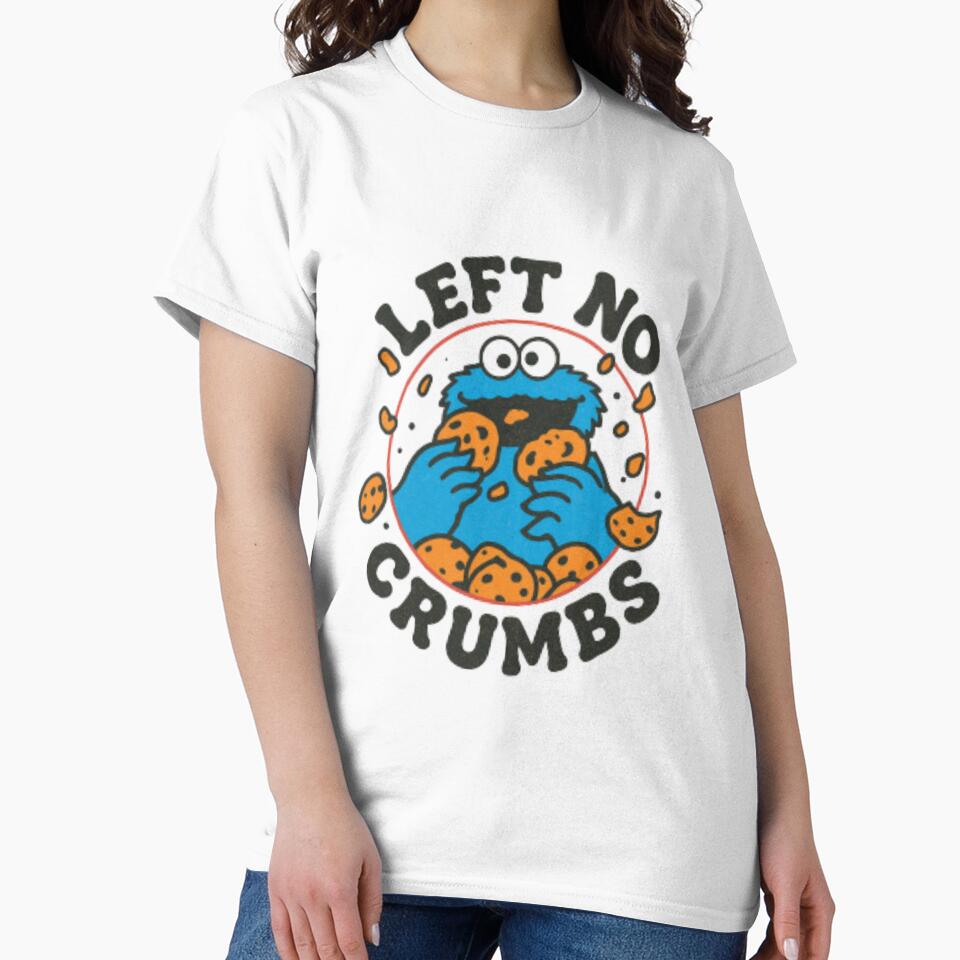 Blue Cookie Monster — Funny Cartoon Monster Jumping on Chocolate Chip Cookies by Colorful-Garden