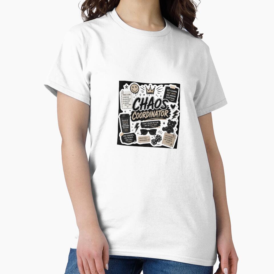 Chaos Coordinator | Professional Overthinker Gen Z Sticker by Ananyamalik12