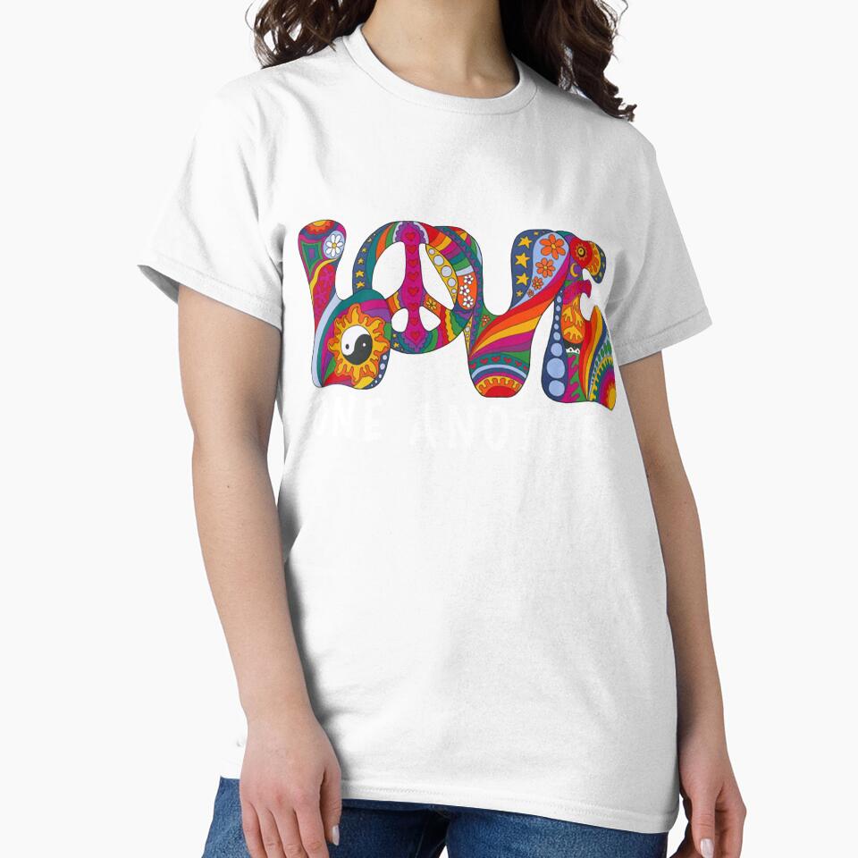 Hippie Flower Children Love One Another Hippie by GiteLois