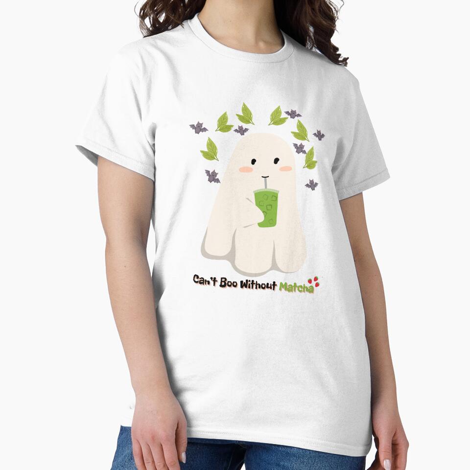 Can’t Boo Without Matcha | Cute Ghost Matcha Halloween Design by RoraLily