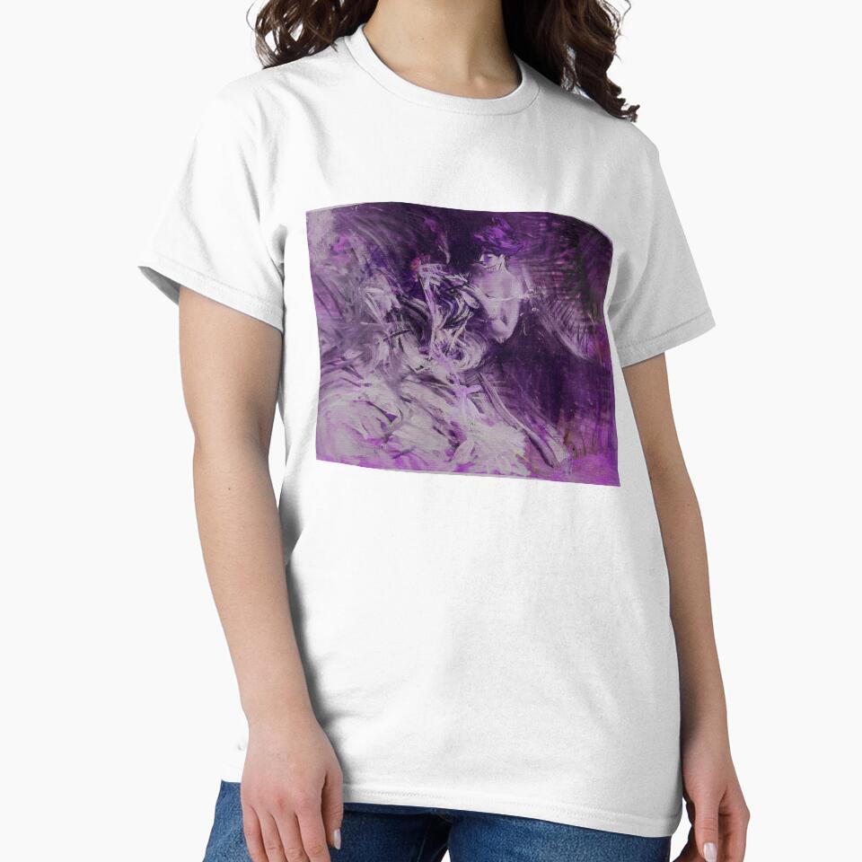 Liminal Purple Abstract Girl by BioDigital-Jazz