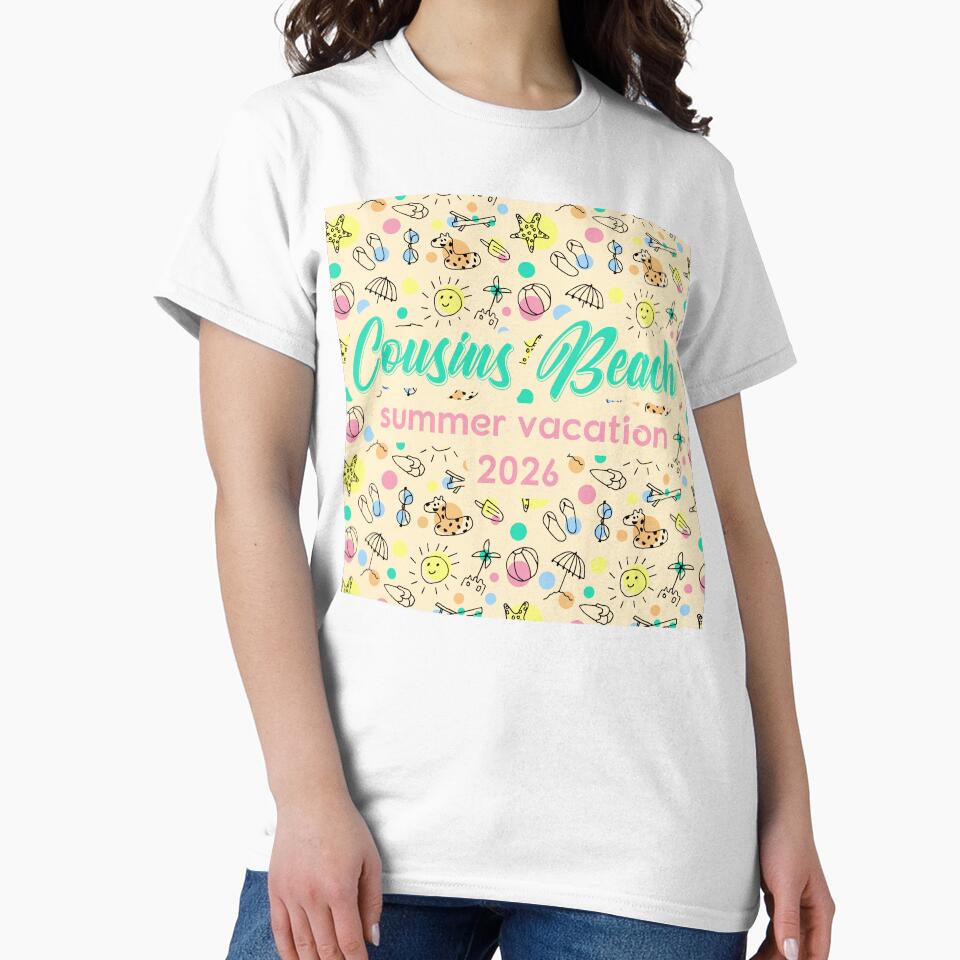 Cousins Beach Summer Vacation 2026 Matching Family Trip Art by PixelWaveBD