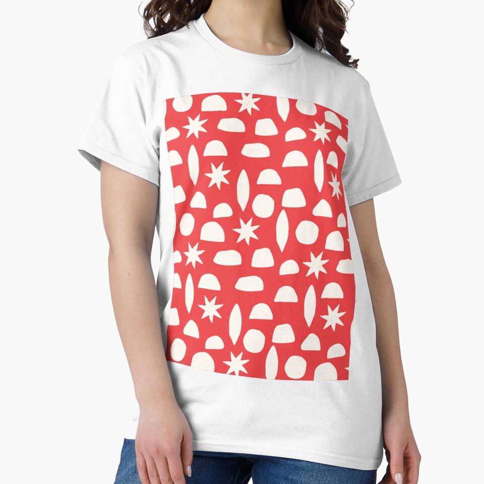 BOHO HENRI MATISSE CHARCOAL VINTAGE RED by blomastudios