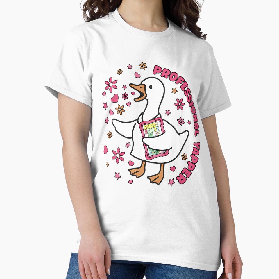 Professional Yapper  Funny Goose With Aac Device Cute Communication Design For Slp Speech Therapy Assistant by rykerres