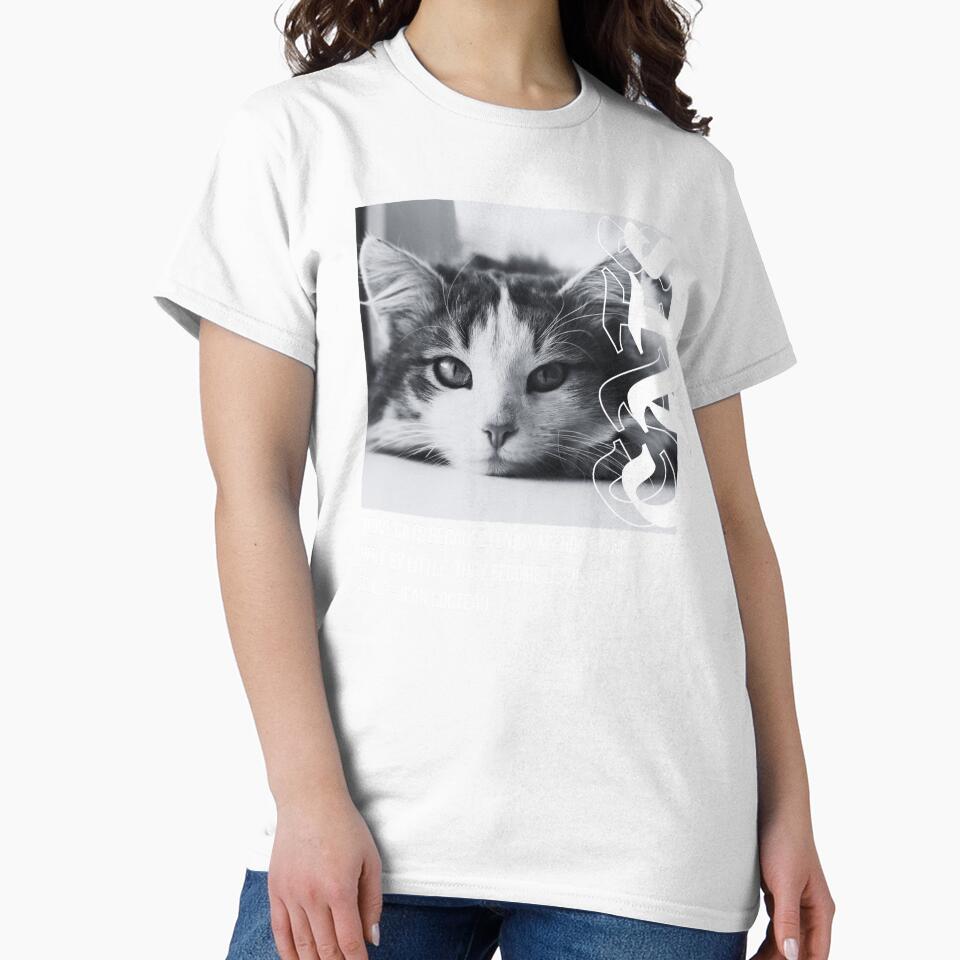 Cats with a Quote Streetwear Inspired with White Colored Font Design by quinellie