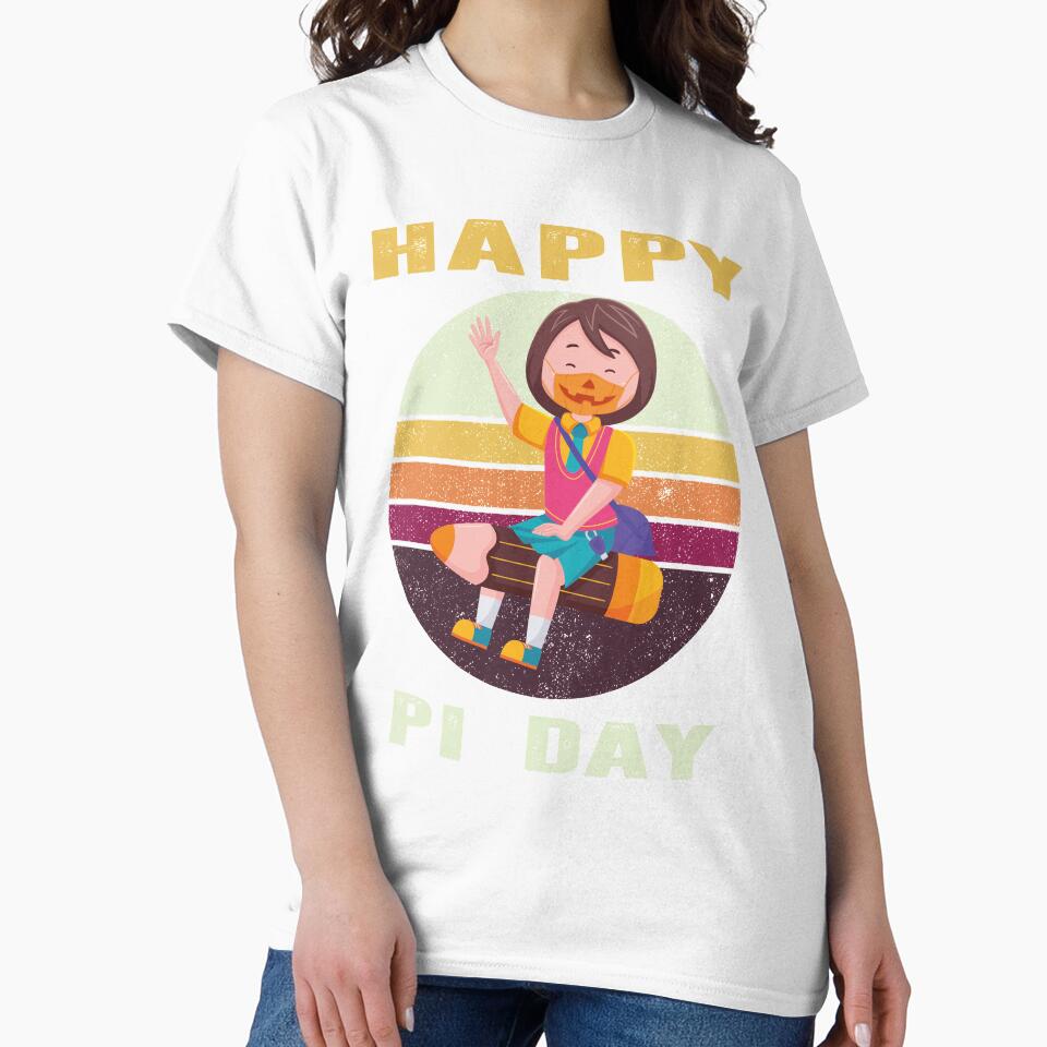 Retro Vintage Happy Pi Day 3.14 Funny Math Nerd girls boys kids gift by YourgiftShop