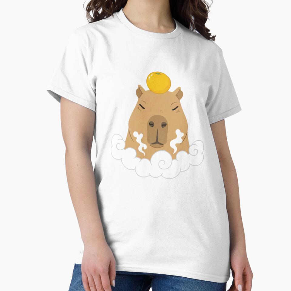 Zen Master - Capybara Balancing Yuzu Fruit by Petzzz