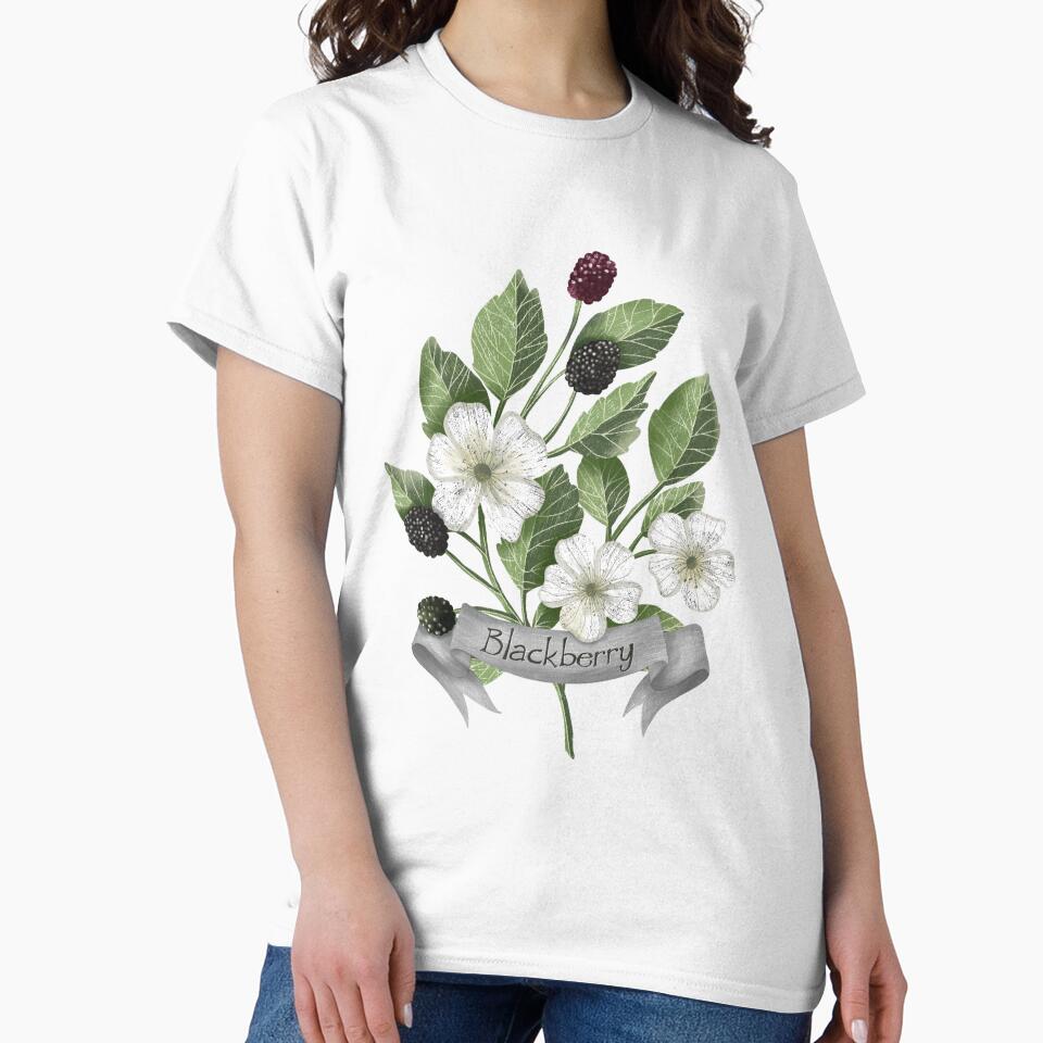 Blackberry botanical drawing by pinkyfish1010