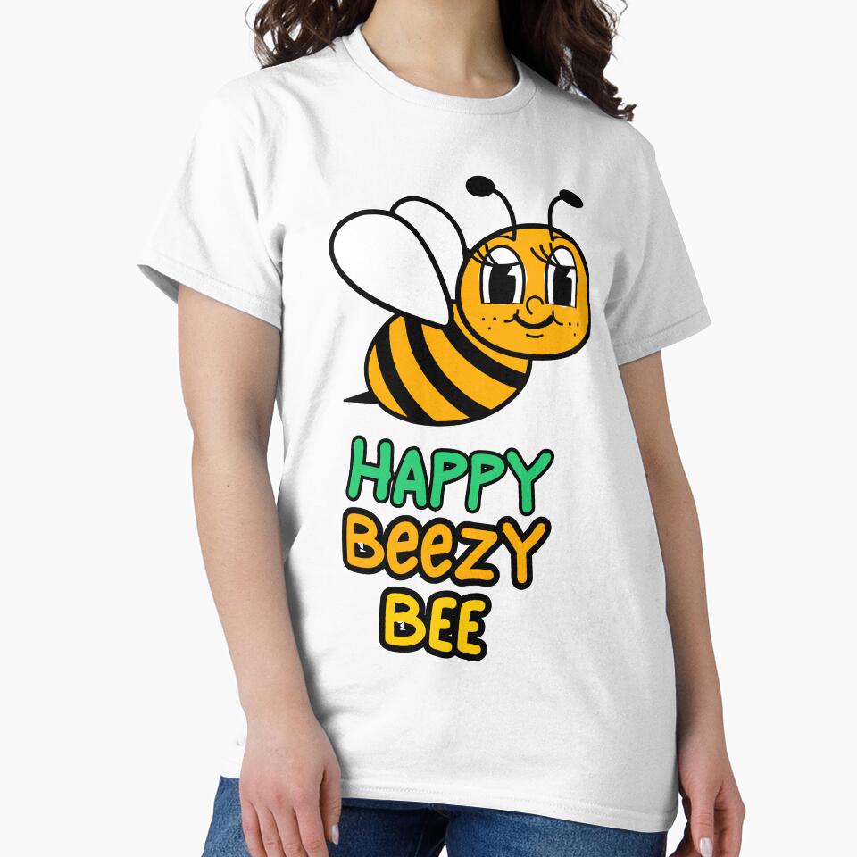 Happy Beezy Bee short sleeve onesie by Belle Treasure Chest by Luetta  Stuger- Fleming