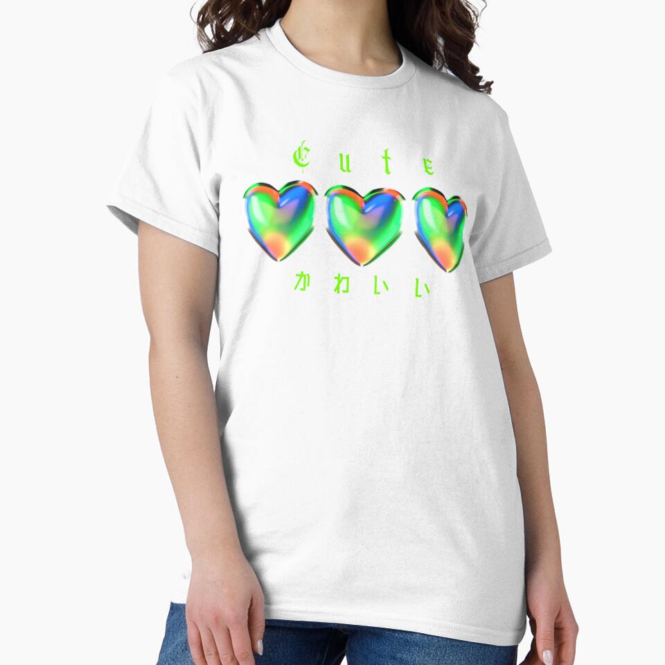 Cute glass hearts rainbow y2k style design by VantaTheArtist