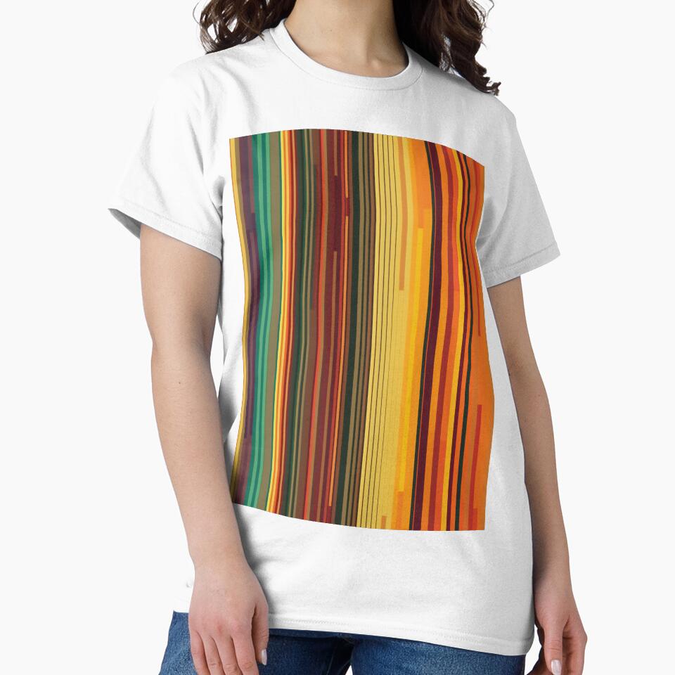 Parallel Linear pattern | Retro colors - Orange Palette by Hazmat-AI7