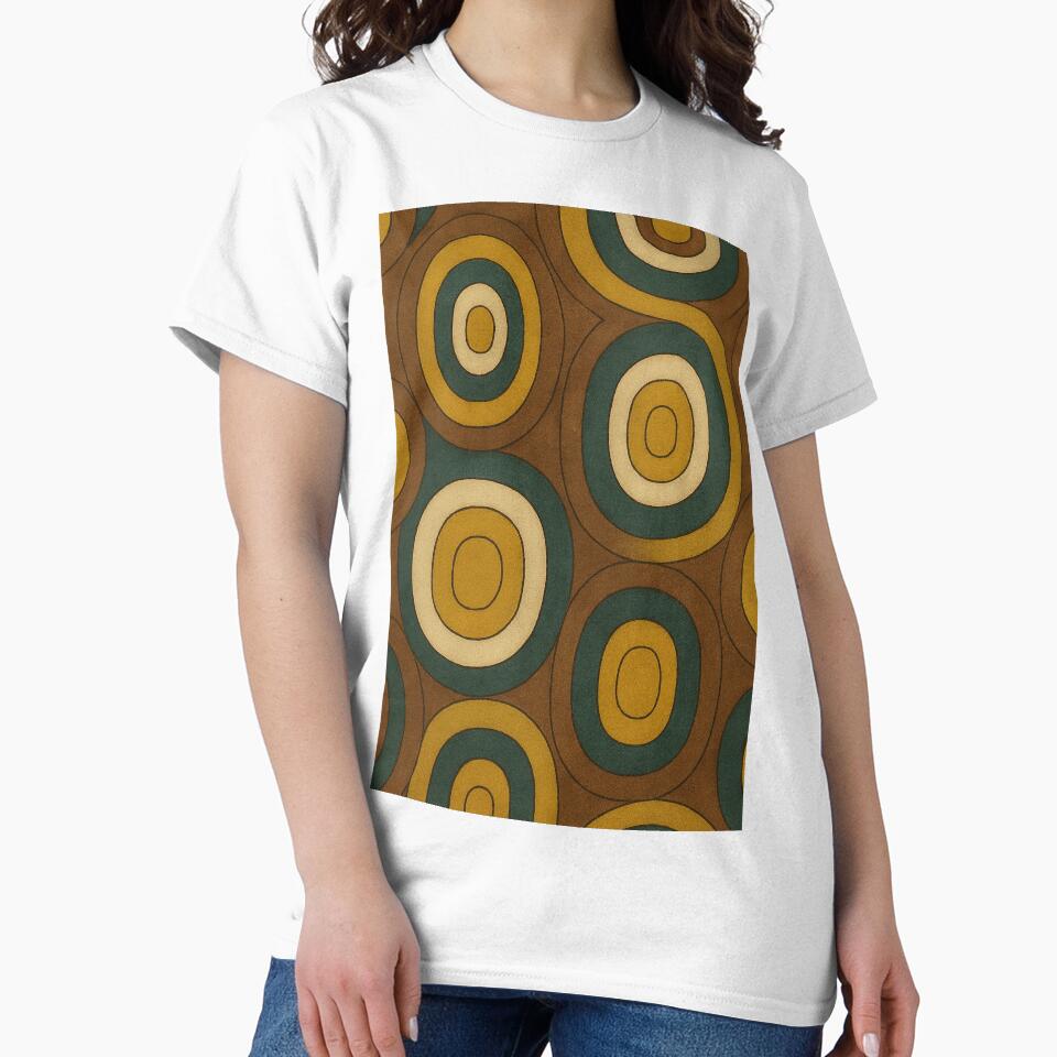 Retro Earth Tone Geometric Circles by weirdfishes123