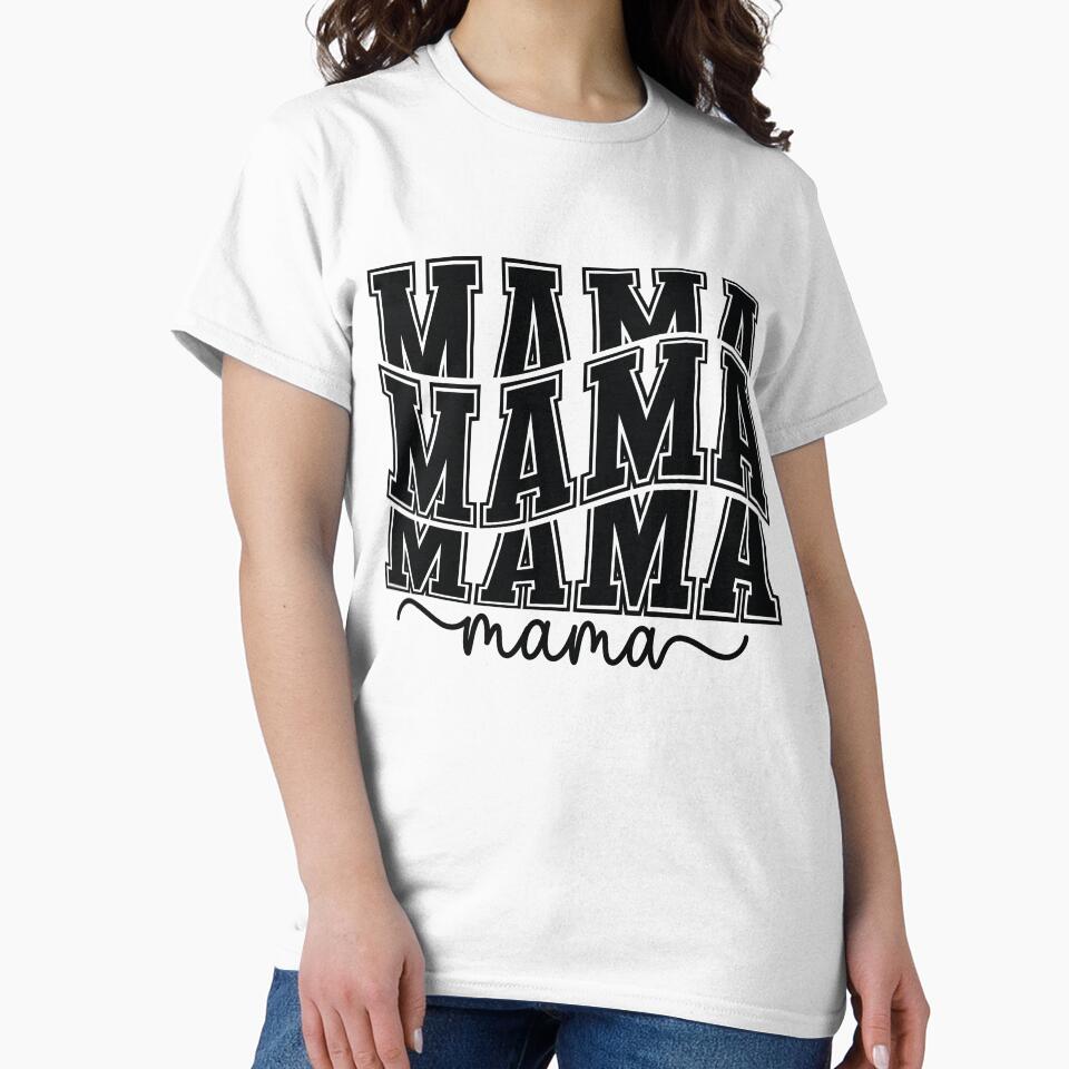 Mama Mama Mama Mama - Mom Quotes Retro Vintage Aesthetic Cute Motherhood Mother Day Gift by FuzionRaptor