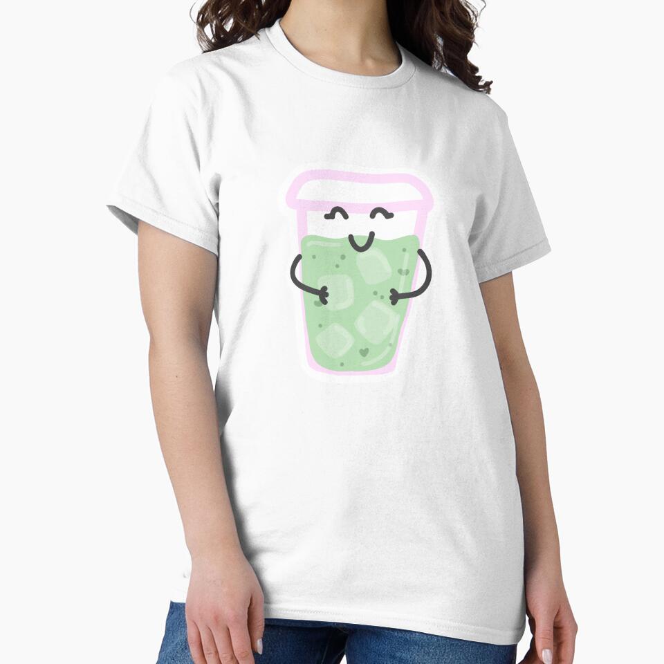 Cute Kawaii Matcha Iced Drink Sticker by Vimi Doodles