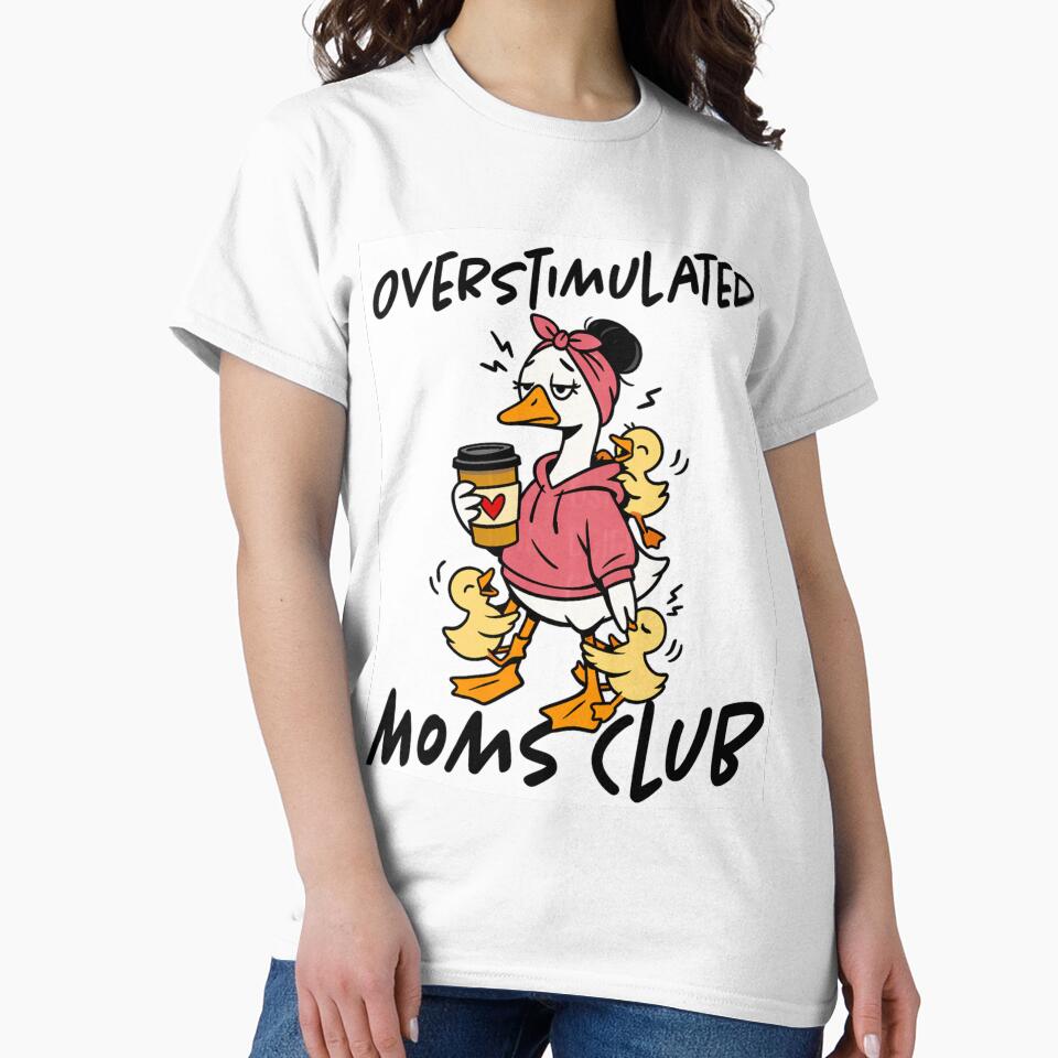 Overstimulated Moms Club Funny Mom Design by exelant