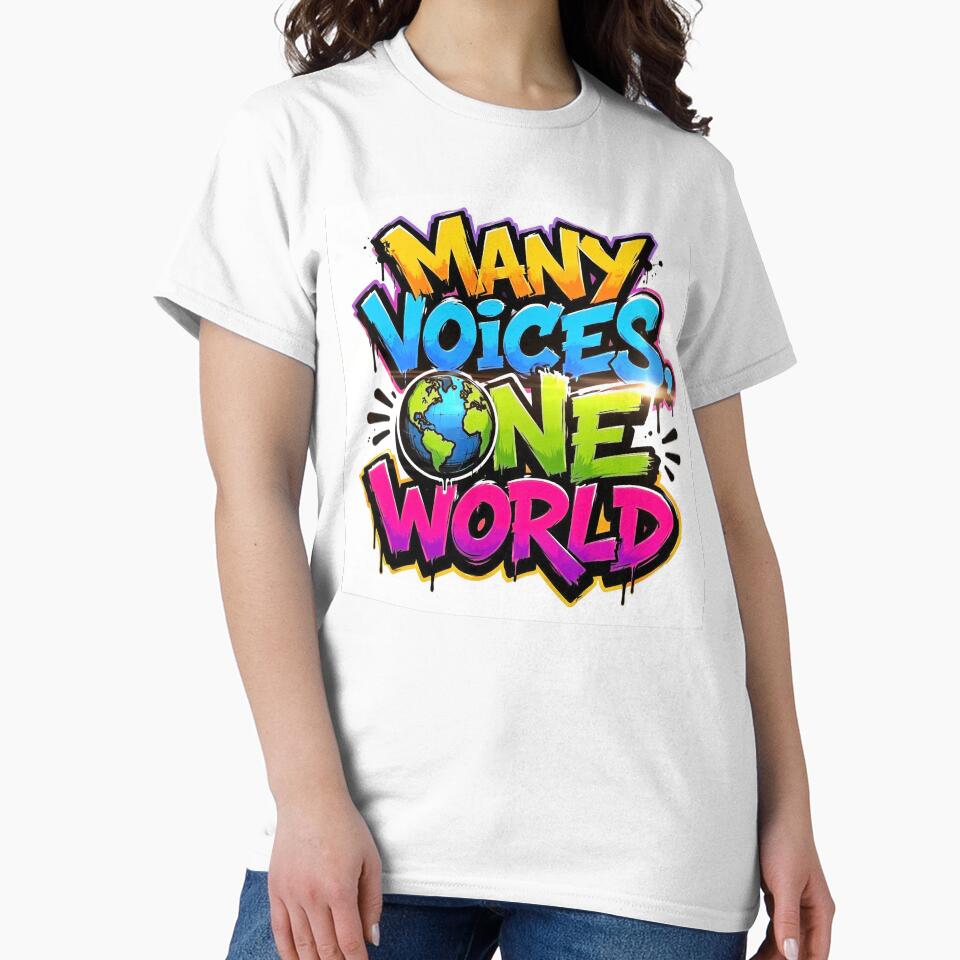 Wall Art - Postcard - Many Voices, One World by ForeverPrintsOK