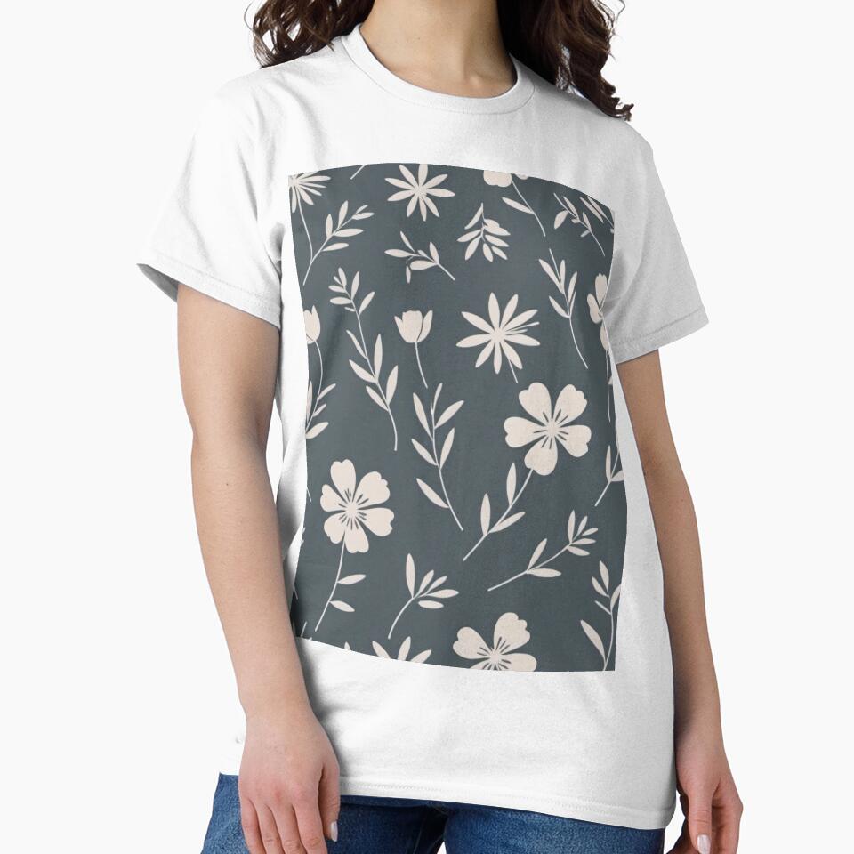 Minimalist Silhouettes Floral Pattern by SeamPix