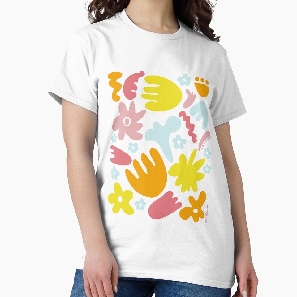 Modern Groovy Flowers by LIMEZINNIASDES