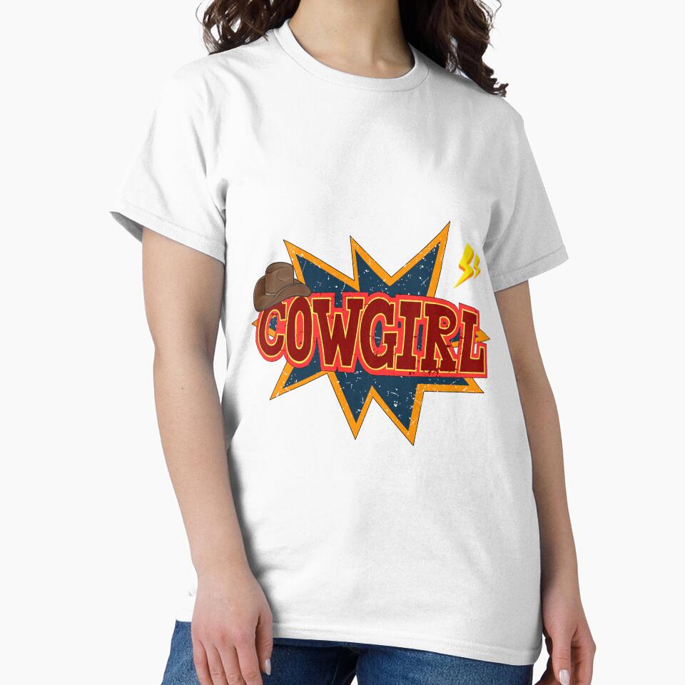Cowgirl western rodeo vintage retro graphic by AaryaGraphics
