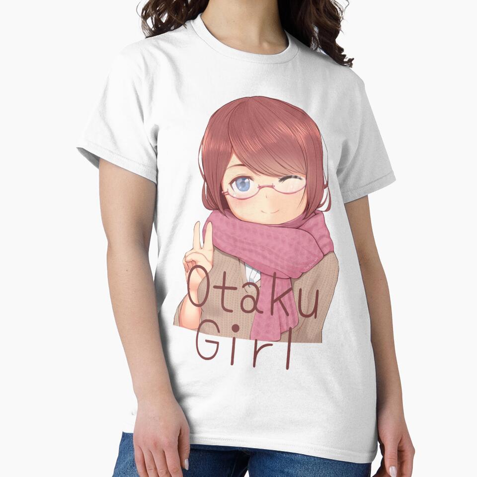 Kawaii Otaku girl manga lover by LukjanovArt