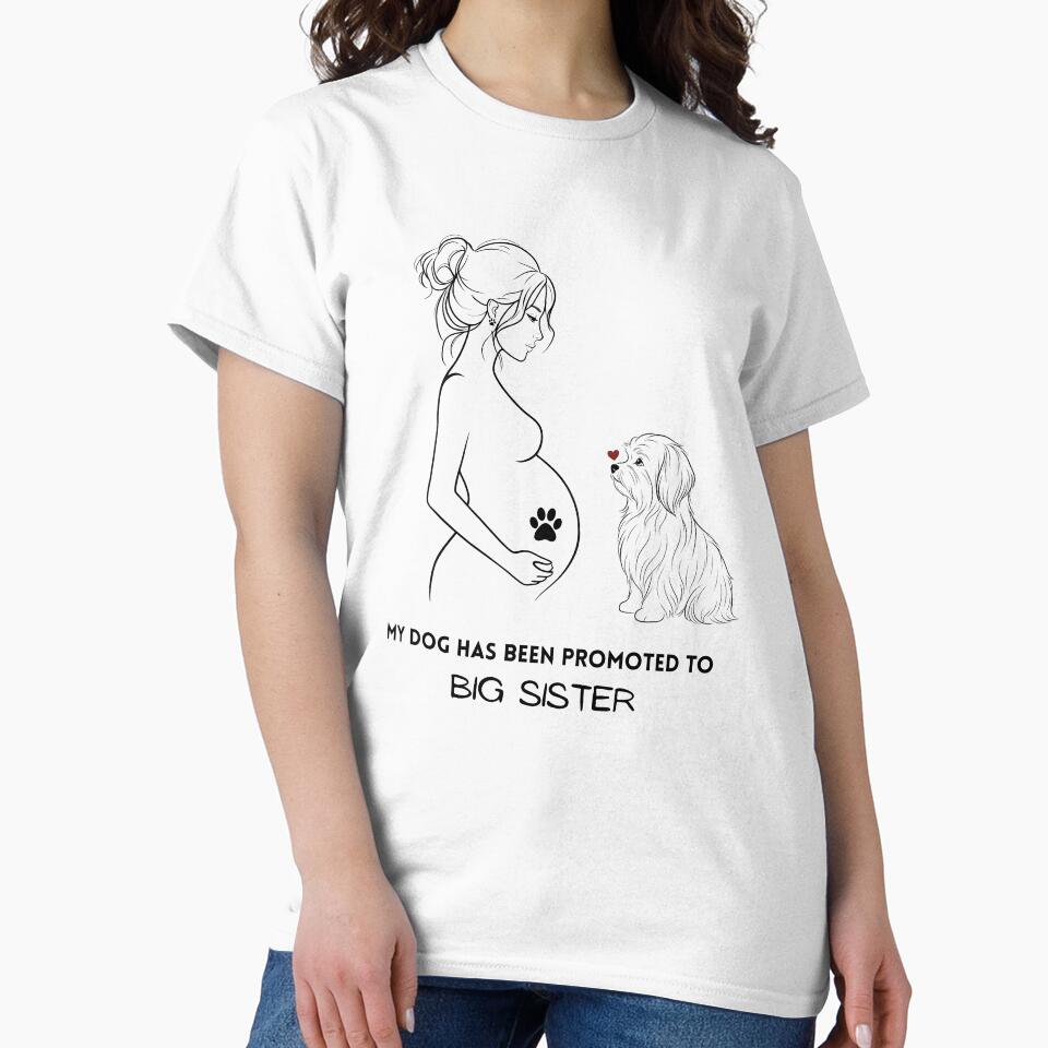 I am pregnant. My Dog Maltese Has Been Promoted To Big Sister by Nova.Line Creative Studio