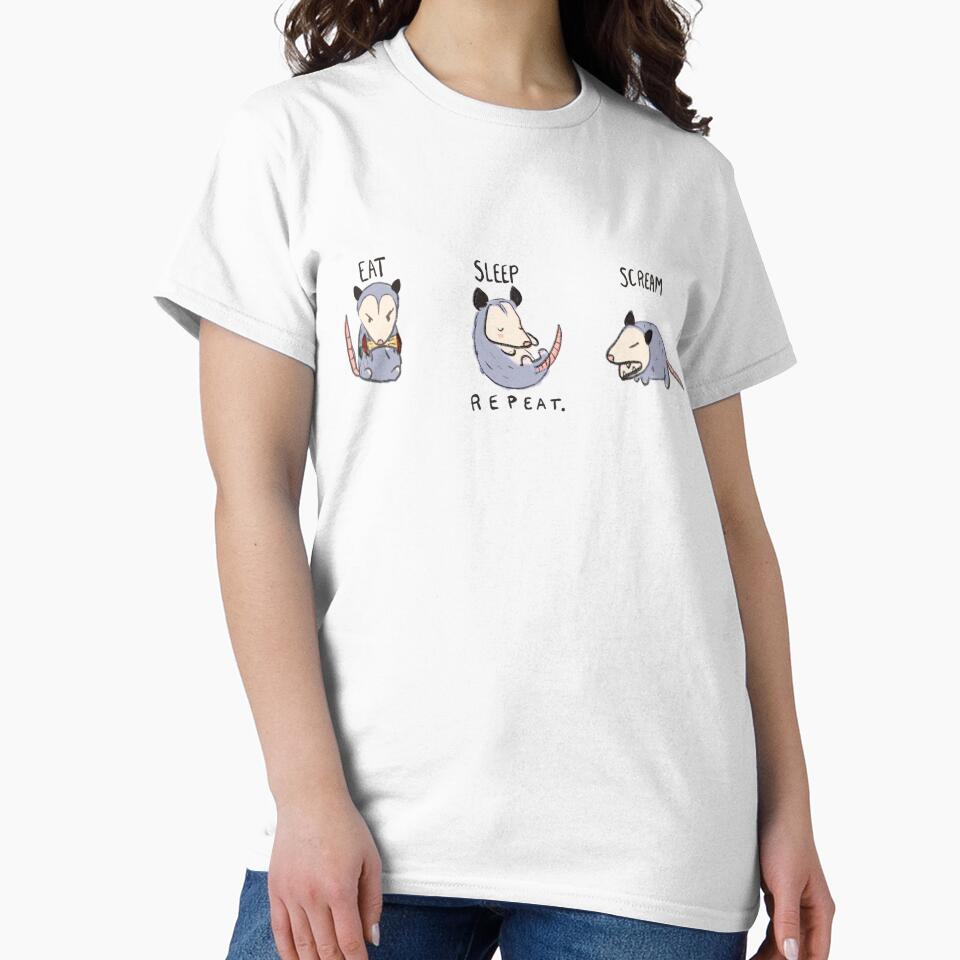 Possum Eat Sleep Scream Repeat by Hanasroad