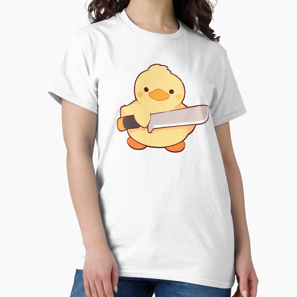 Cute Duck With Knife by SeraphineArts