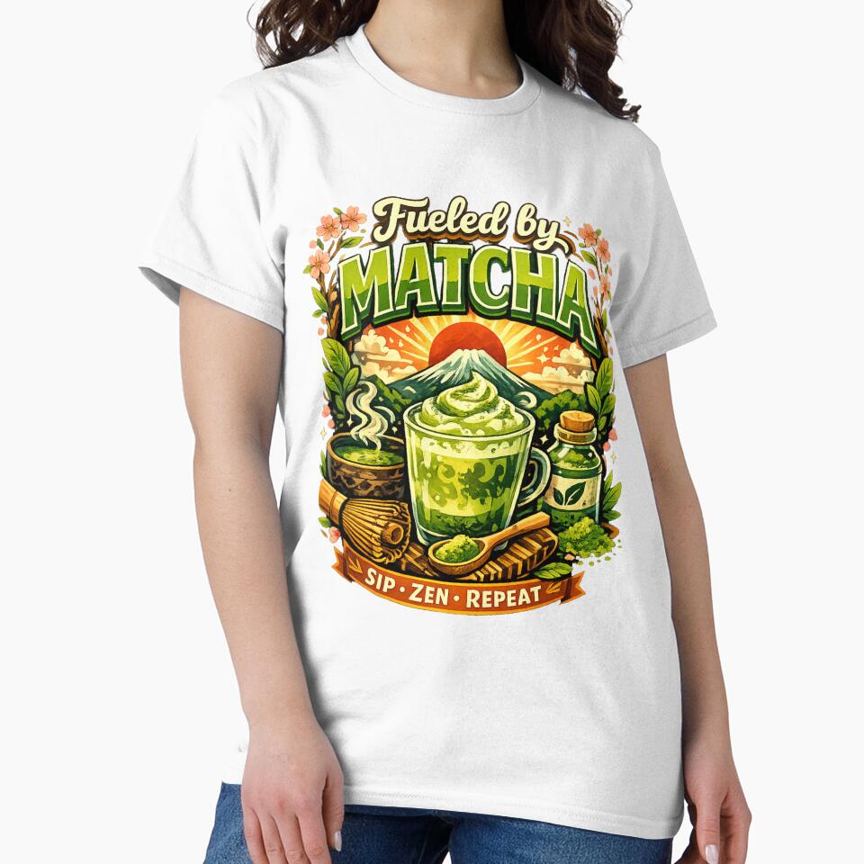 Fueled by Matcha – Matcha Lover Japanese Tea Design by shellymope