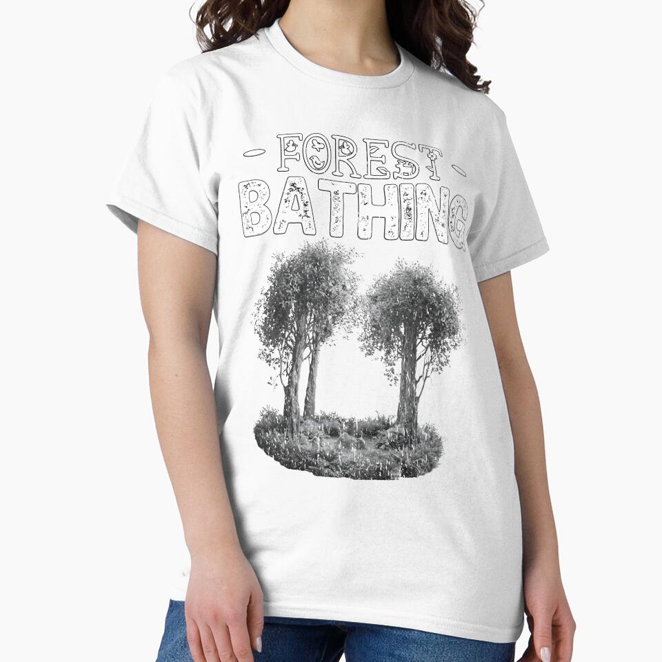Forest Bathing wilderness hiking Nature Therapy Trees forest is my happy place by Jt41