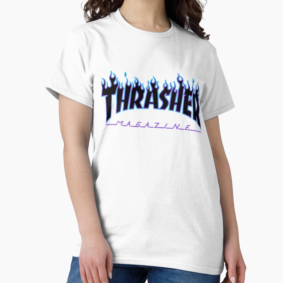 The Black Flamed Thrasmag With Purple And Blue Outlines by winter-harta
