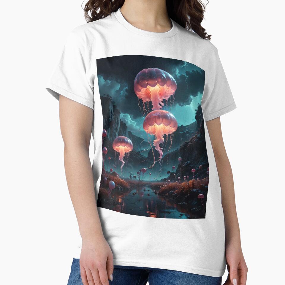 Cosmic Wildlife Dreams – Celestial Jellyfish Glow by Shouganai-Mind