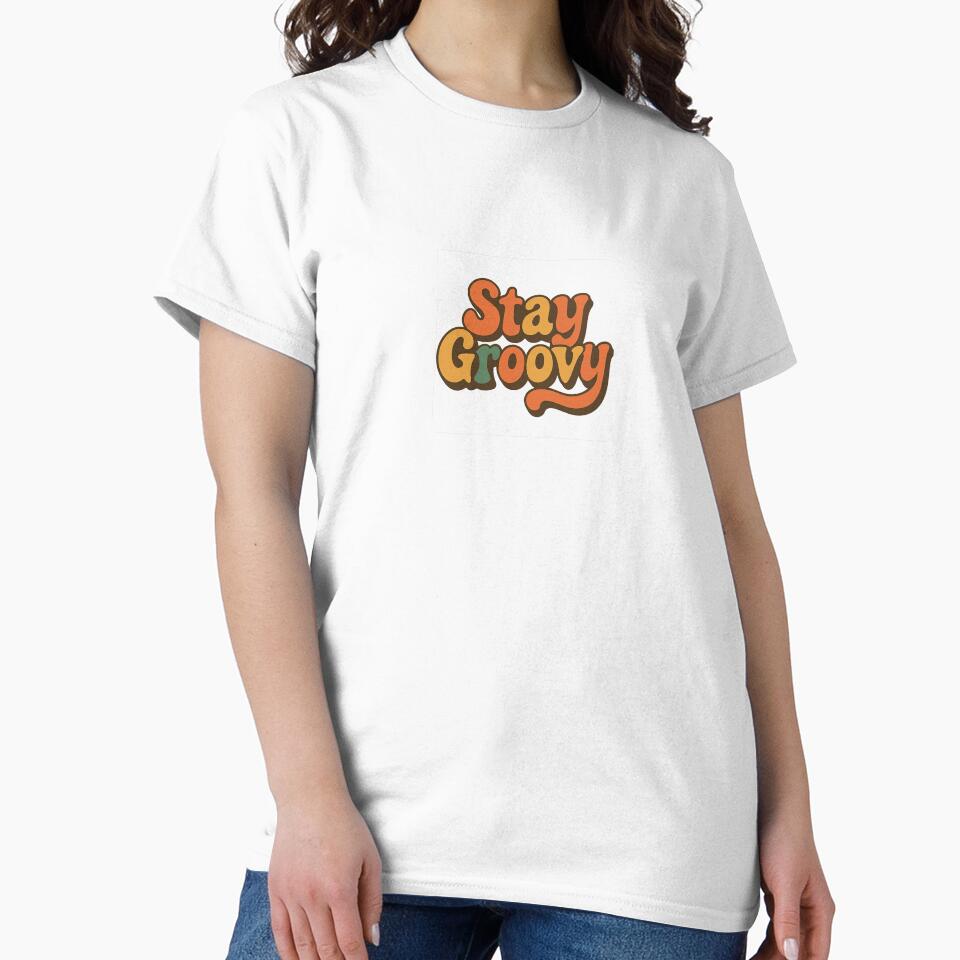 Retro Wavy "Stay Groovy" Lettering by Le Grand Requin