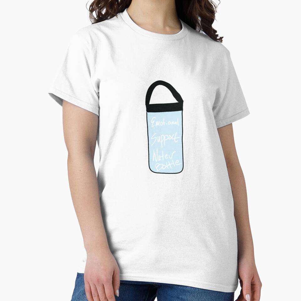 blue emotional support water bottle design by Gracie_Designs