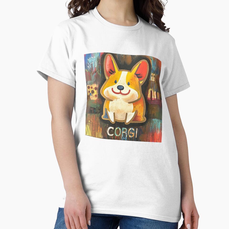 Corgi Series Star_Style A_001, dog animal funny cute T-Shirt shirt CorgiMANIA by aniMo Japan