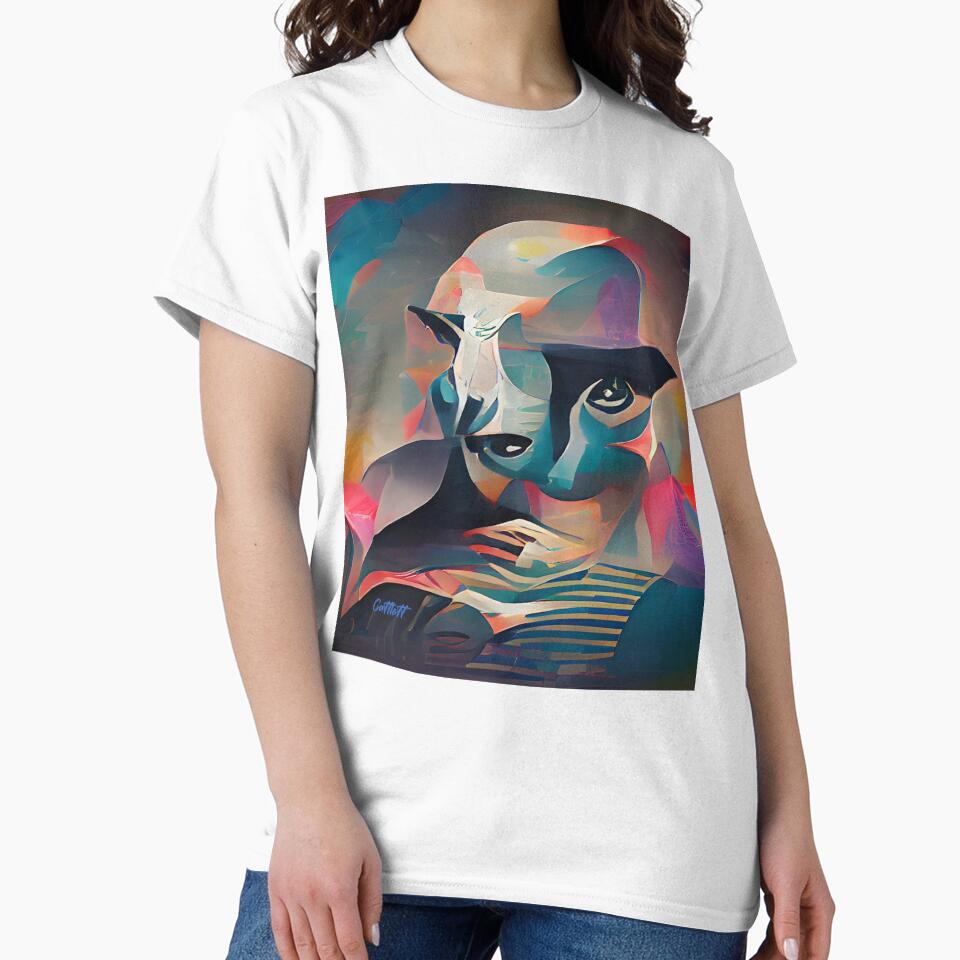 Modern Art - Abstract Face -Style of Cubism by CattlettArt