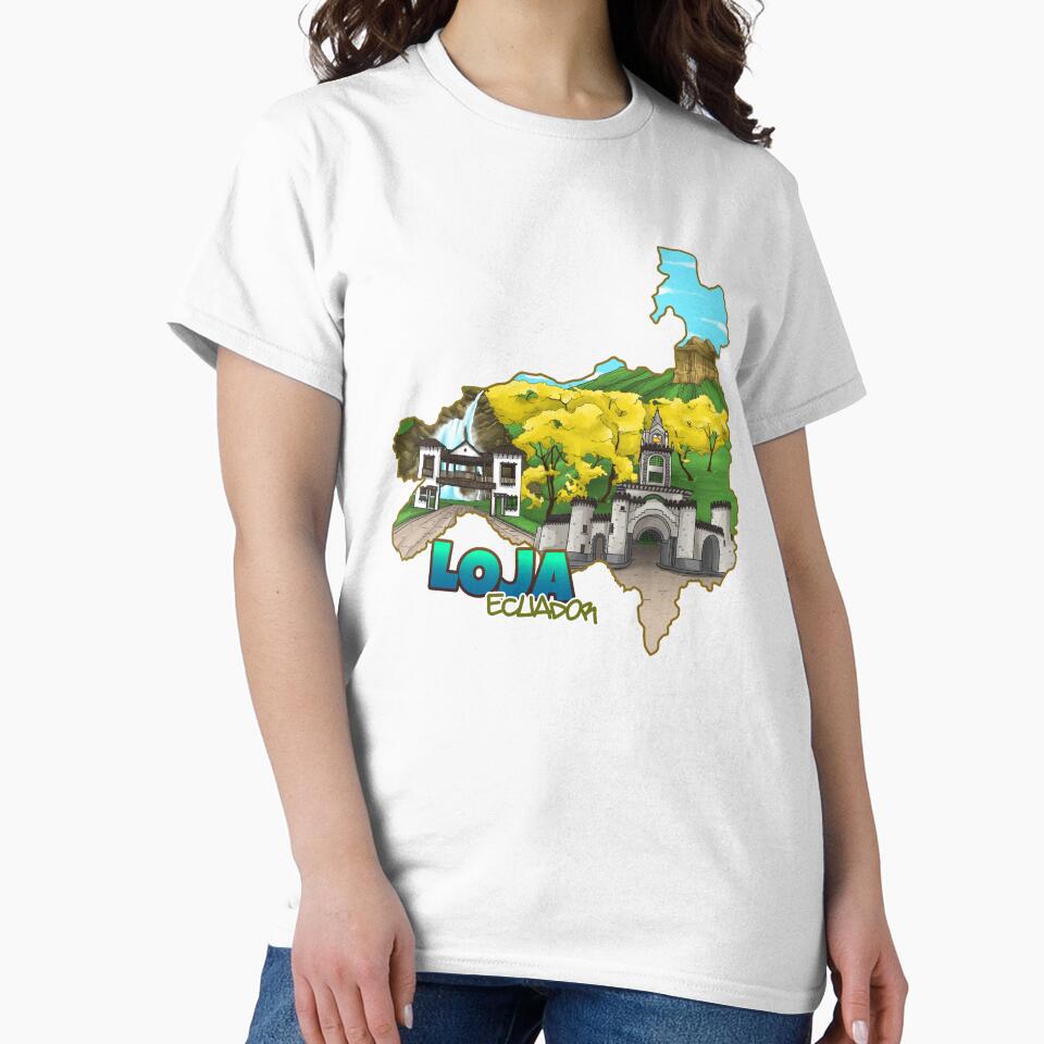 Loja Ecuador: Hand-Drawn Map & Cultural Landmarks by ArtificeFactory