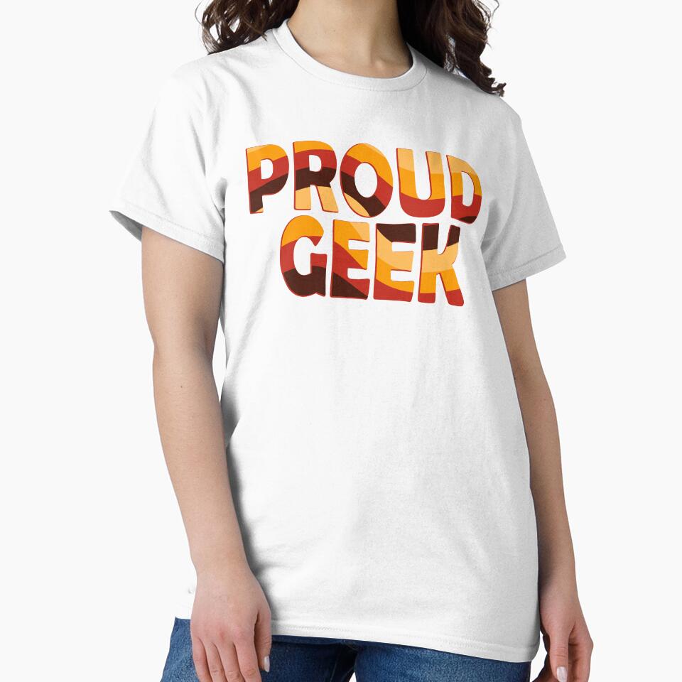 Proud Geek (Funny Quote - Hilarious Sayings - 70s Vintage Retro Look) by SassyClassyMe