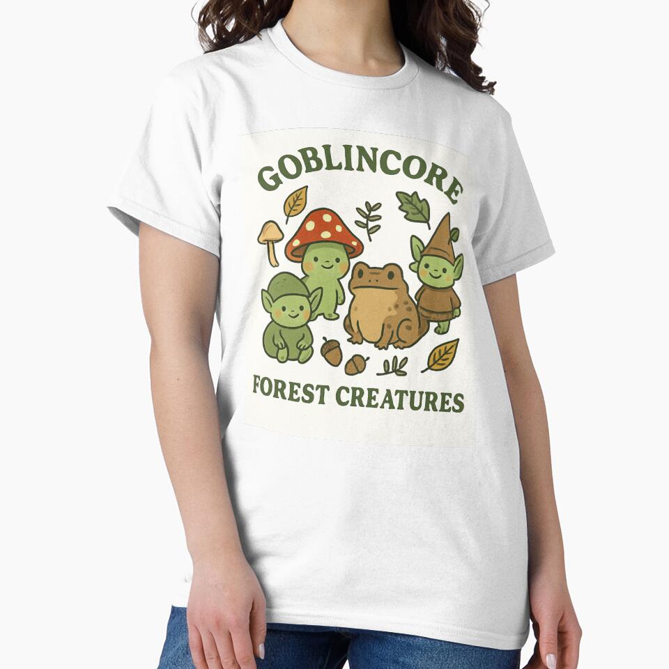 Enchanted Goblincore Friends – Whimsical Woodland Creatures Art by RouniBoutique
