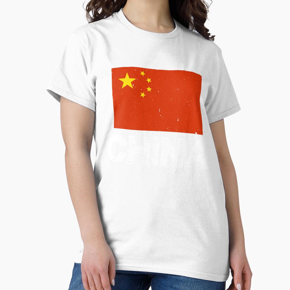 China Flag T-Shirt for Men and Women by AllStarMerch