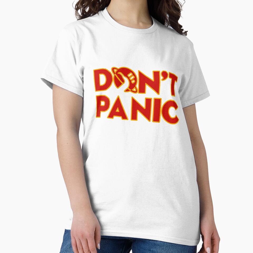 don't panic The Hitchhiker's Guide to the Galaxy by yinon-h