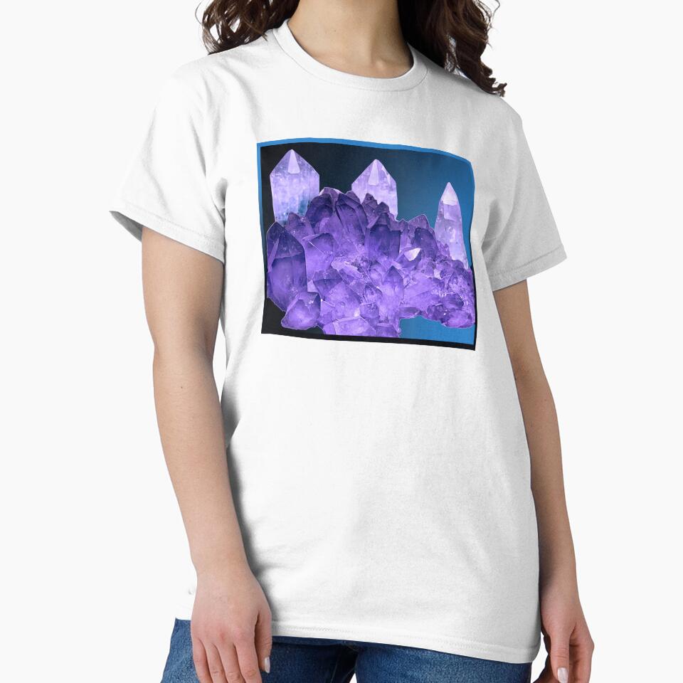 Amethyst Quartz Crystal cluster mineral hunter mining gem digger meditation new age hippie deadhead by AuroraXGreen