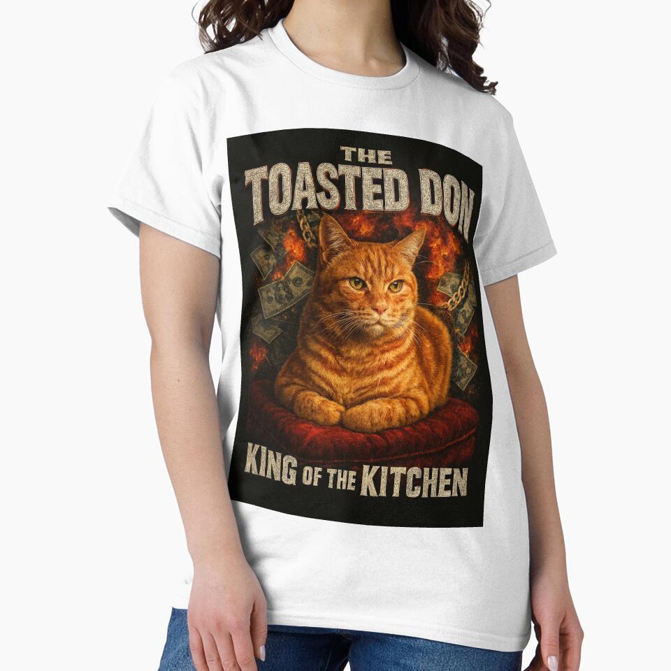 The Toasted Don Funny Orange Cat Loaf 90s Bootleg Tee by catastrocat