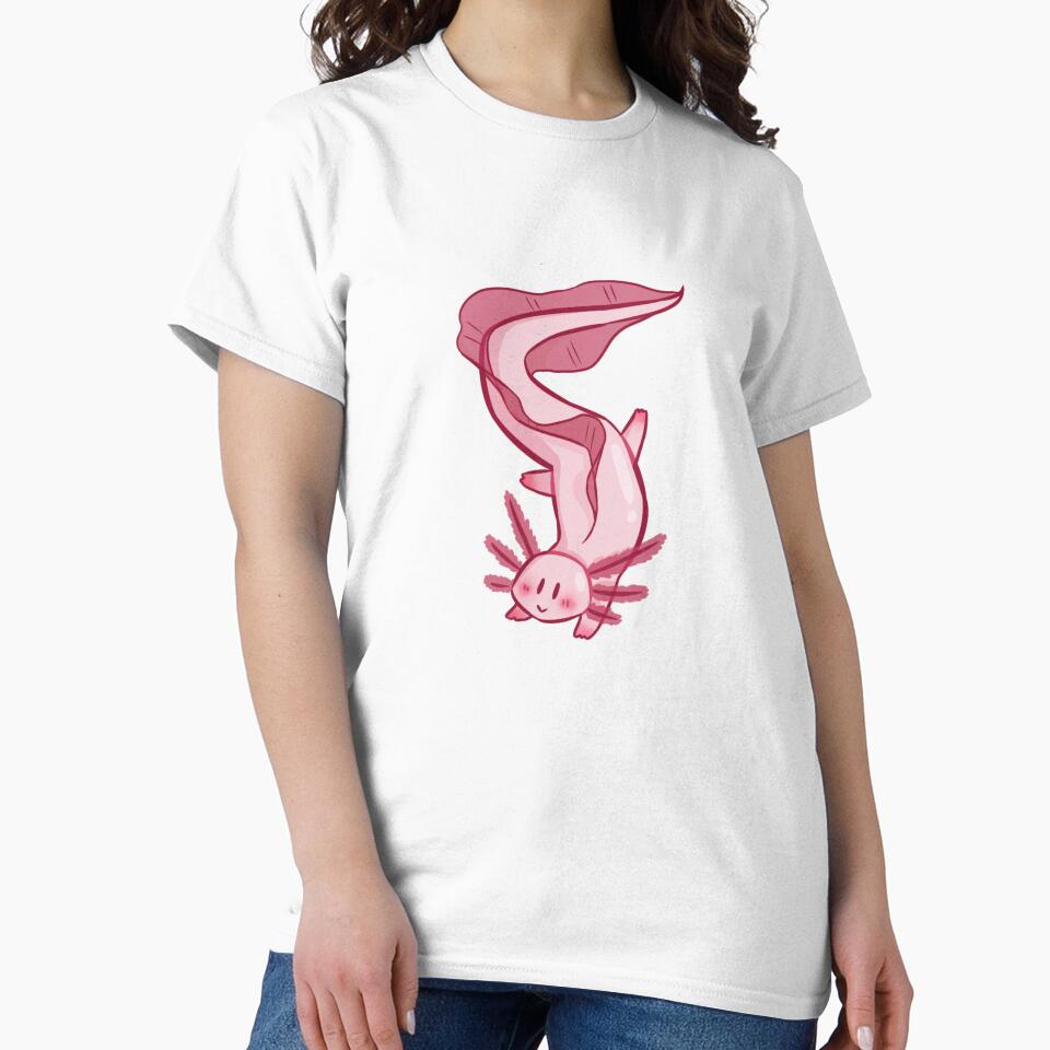 Cute Pink Axolotl by KnightAshes
