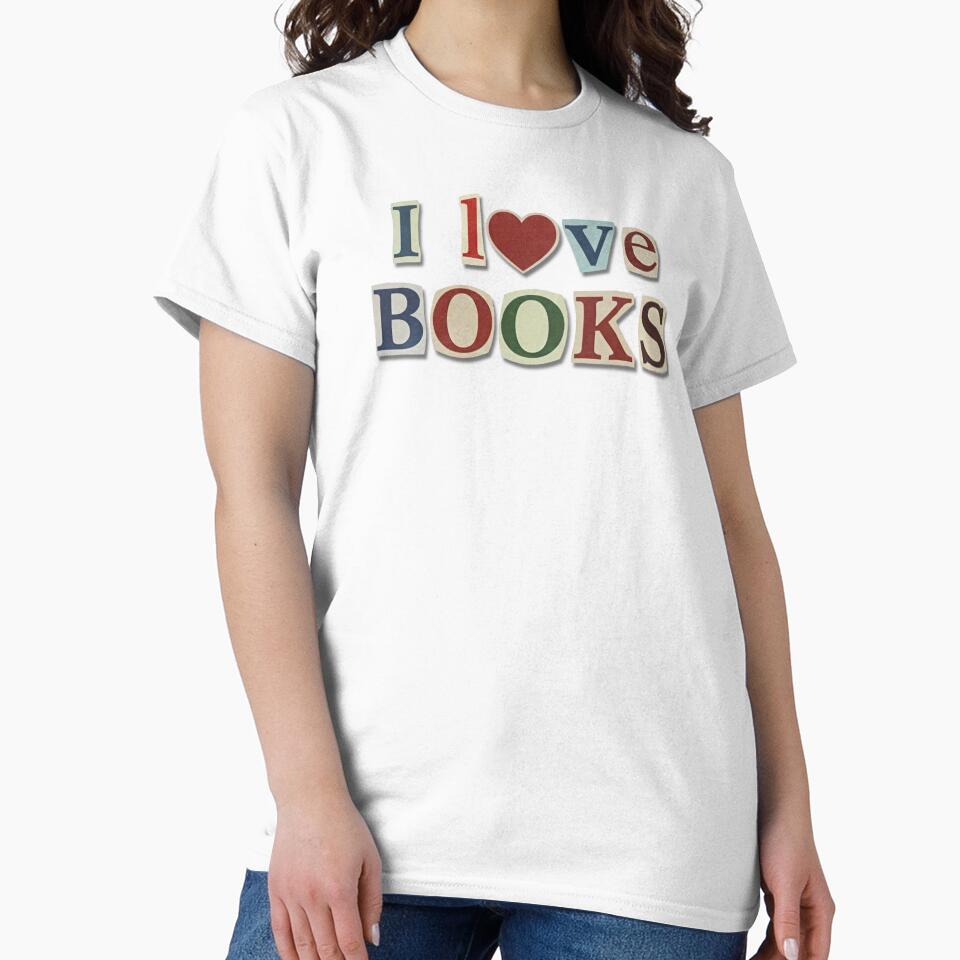 I Love Books – Collage Typography Sticker by tviyluv