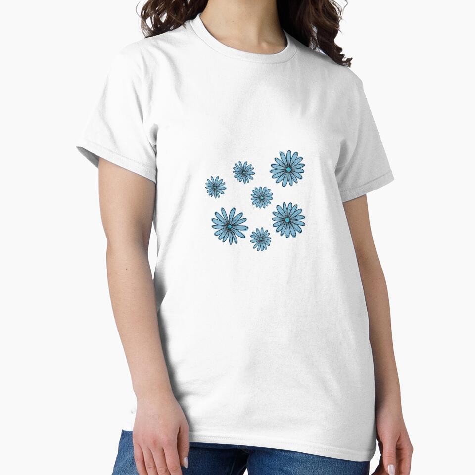Y2K Electric blue daisy flowers sticker by Aesthetica-1