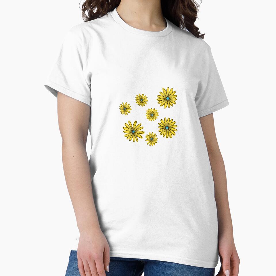 Y2K neon yellow daisy flowers sticker- cyberpunk flowers by Aesthetica-1