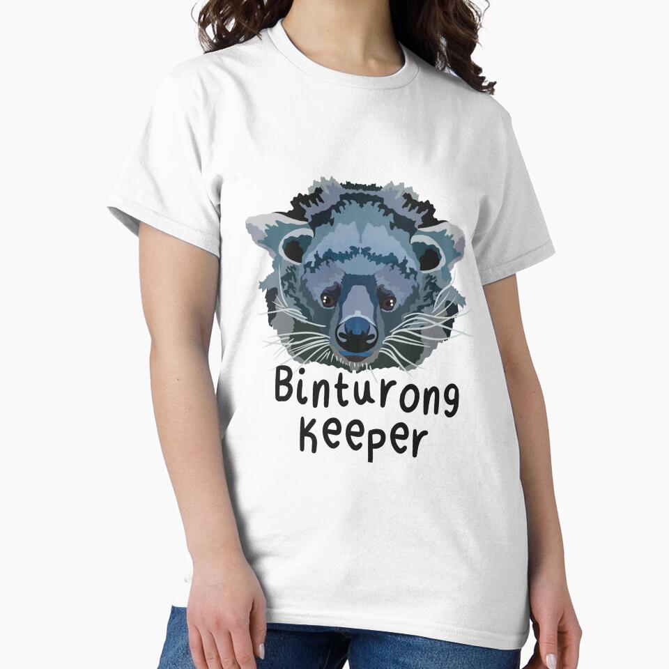 B is for Binturong Keeper,Binturong Keeper Design – Dedicated Wildlife Care and Exotic Mammal Keeper Artwork by PrettylittlepastelUk